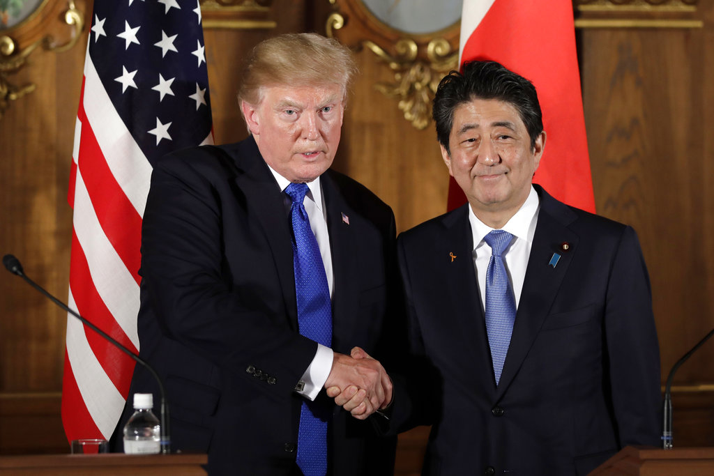 Trump says US will arm Japan to knock down Korea missiles