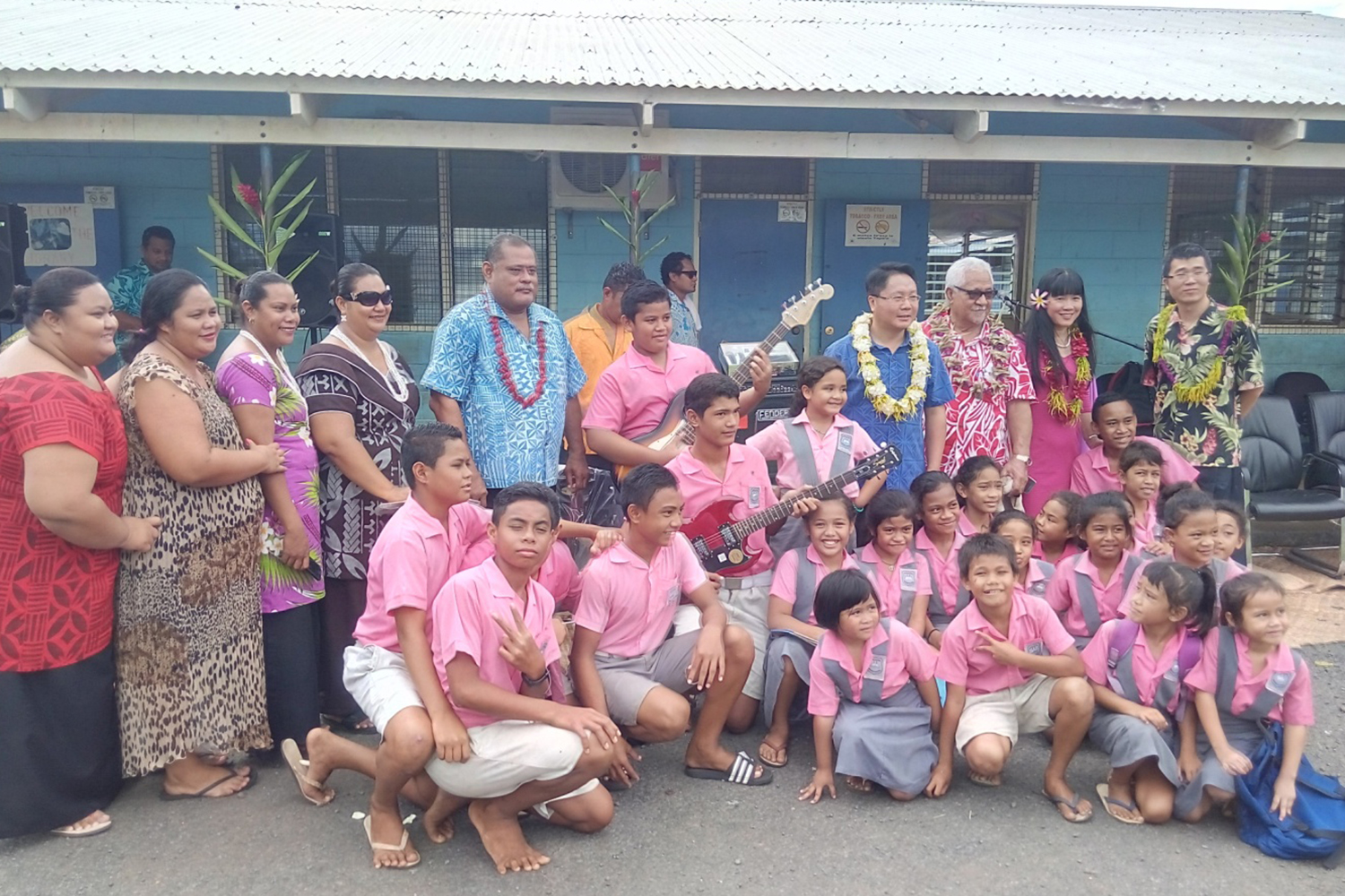Music donation bring smiles to Apia Primary