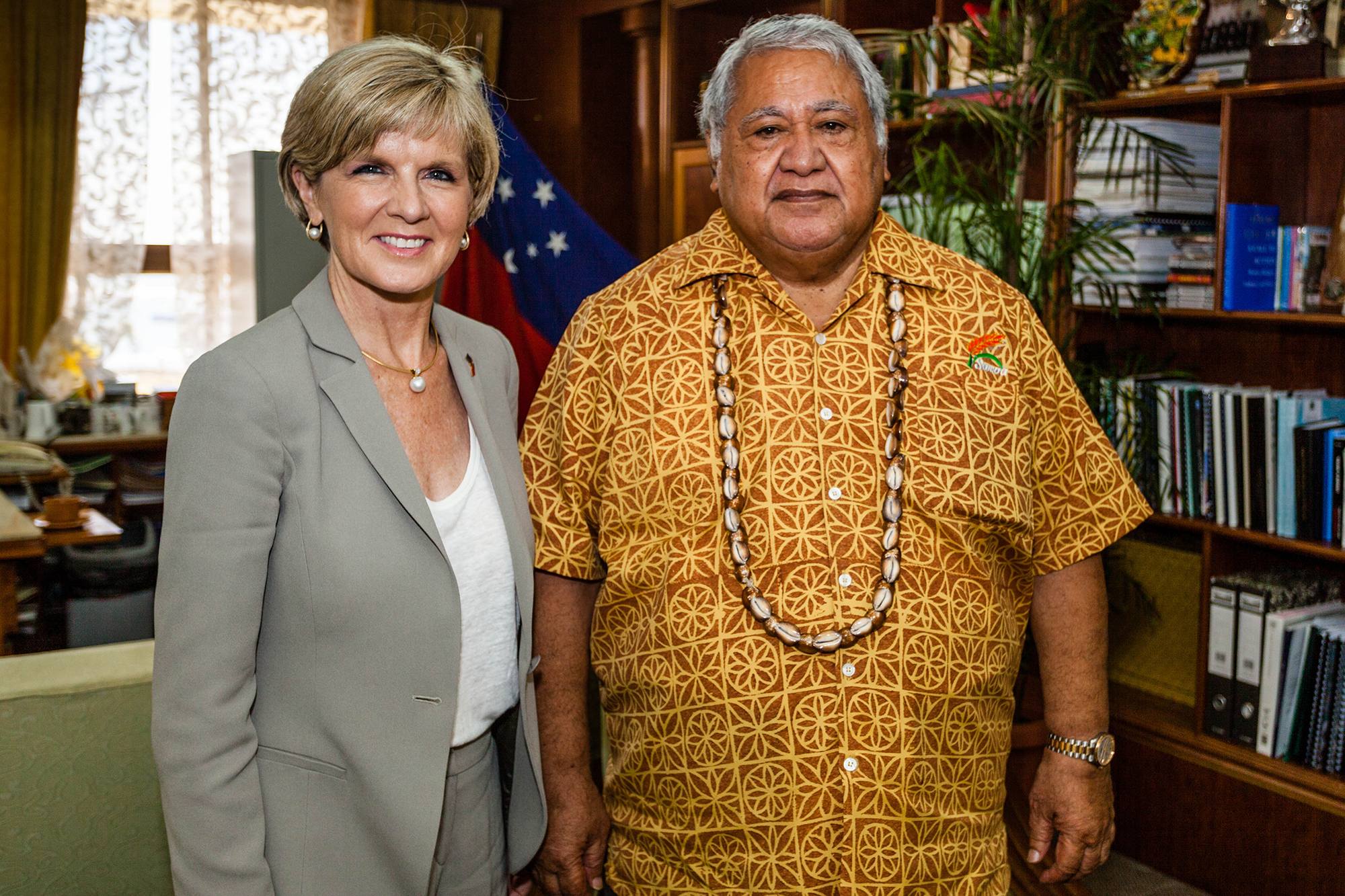 Australia’s Foreign Minister Julie Bishop in Samoa