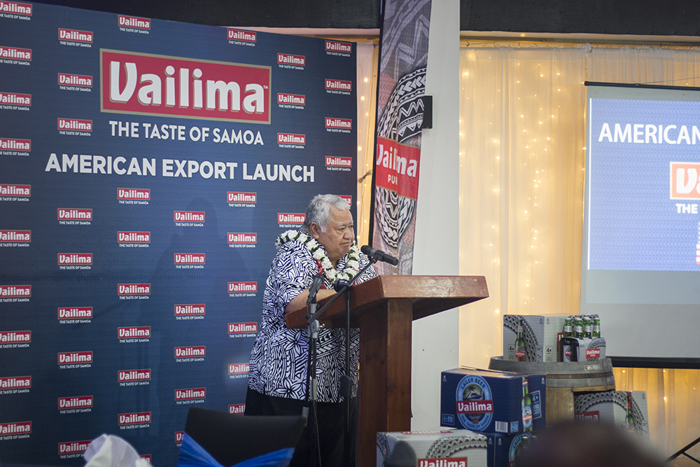 P.M. hails Vailima’s U.S. market break