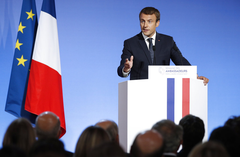 France's Macron: Fighting terrorism abroad is top priority