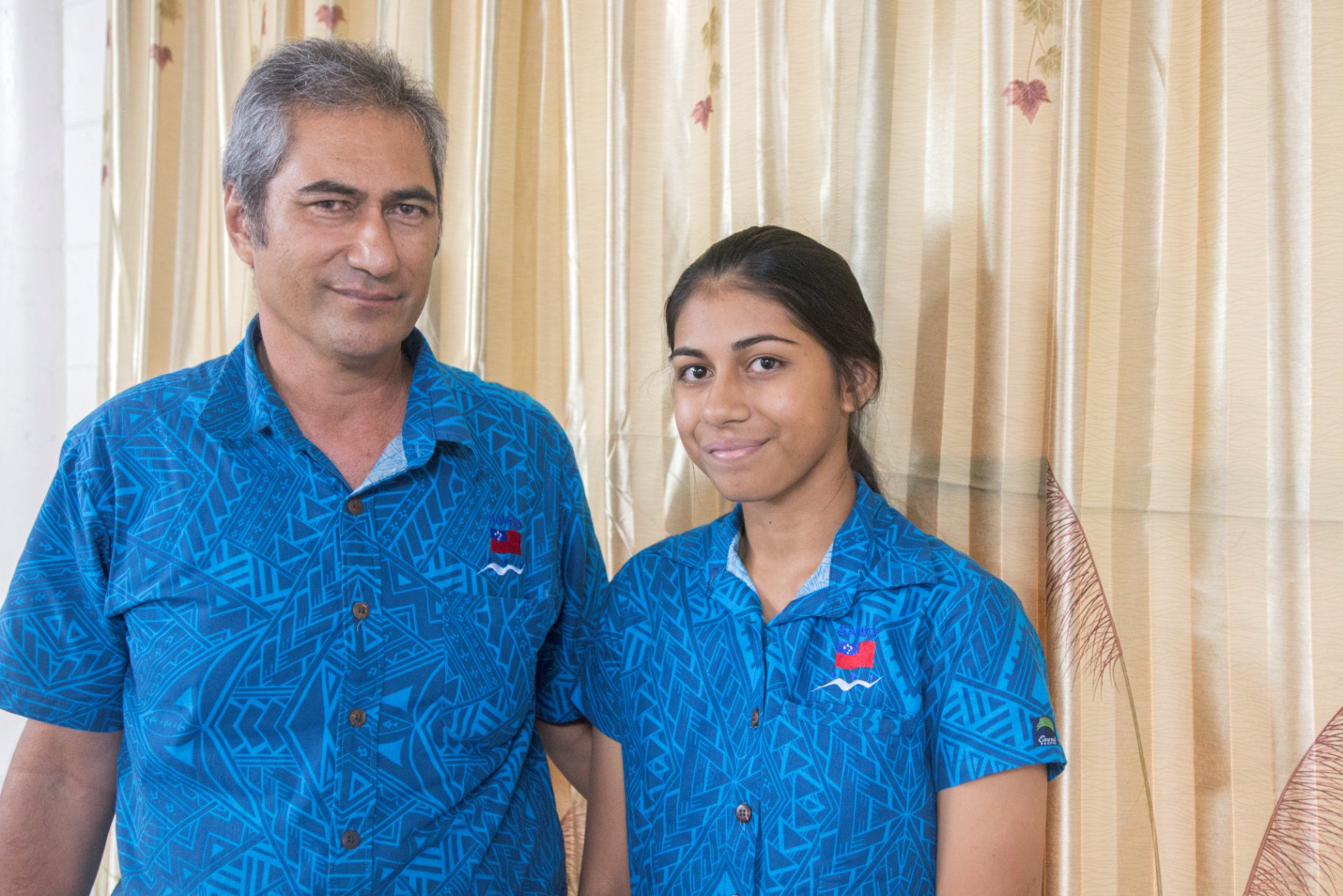 Father and daughter shooting for the stars