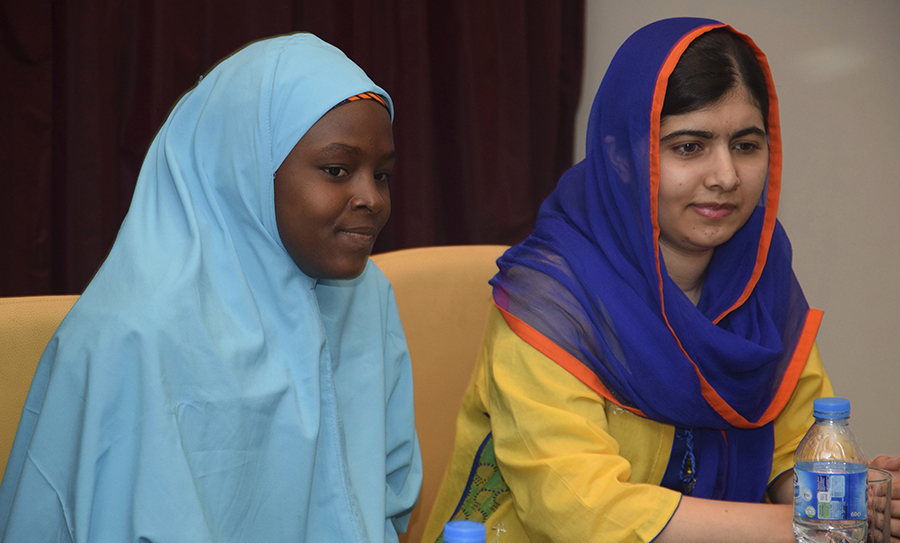 Nobel winner Malala in Nigeria speaks out against Boko Haram