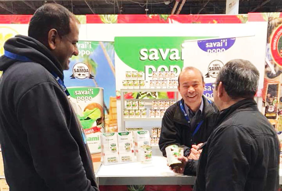 Samoan coconut cream, Palusami at Food show