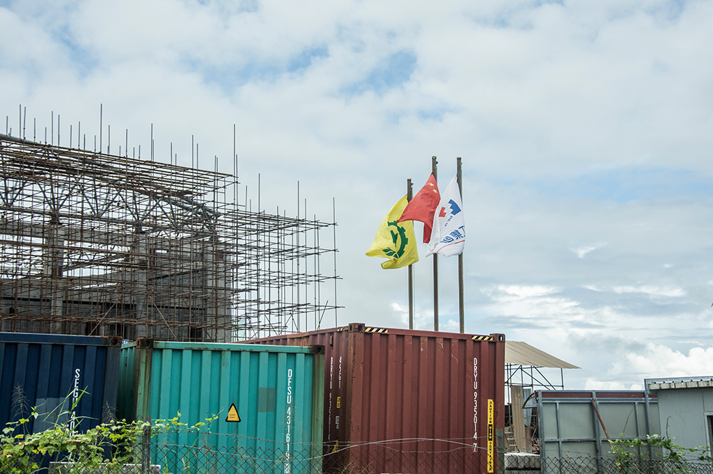 Chinese flags angers M.P.