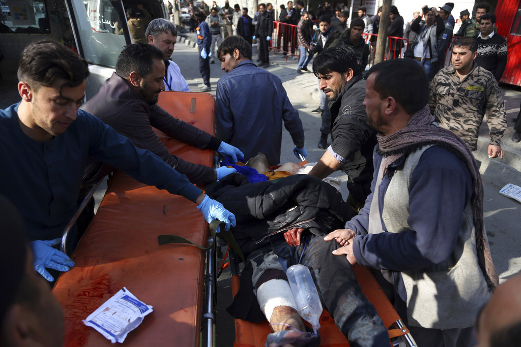Bomber in ambulance detonates at Afghan checkpoint; 95 dead