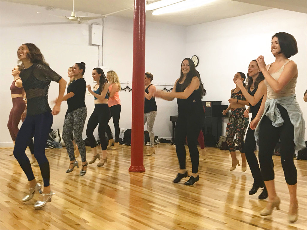 New Yorkers get their dance on with a tap class to pop music