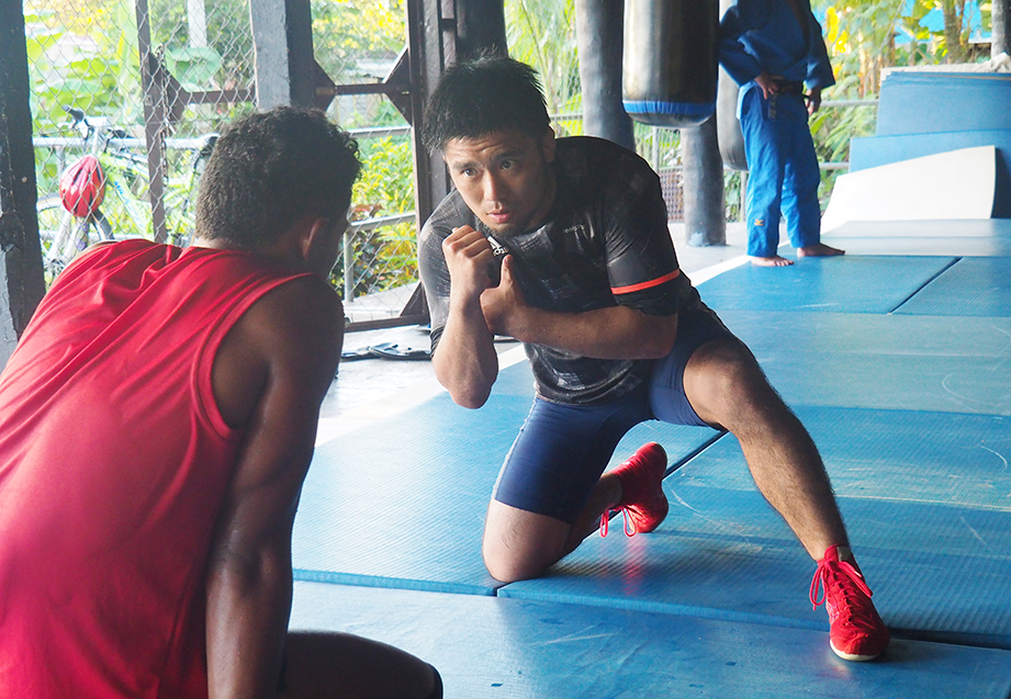 Samoan wrestler on a mission