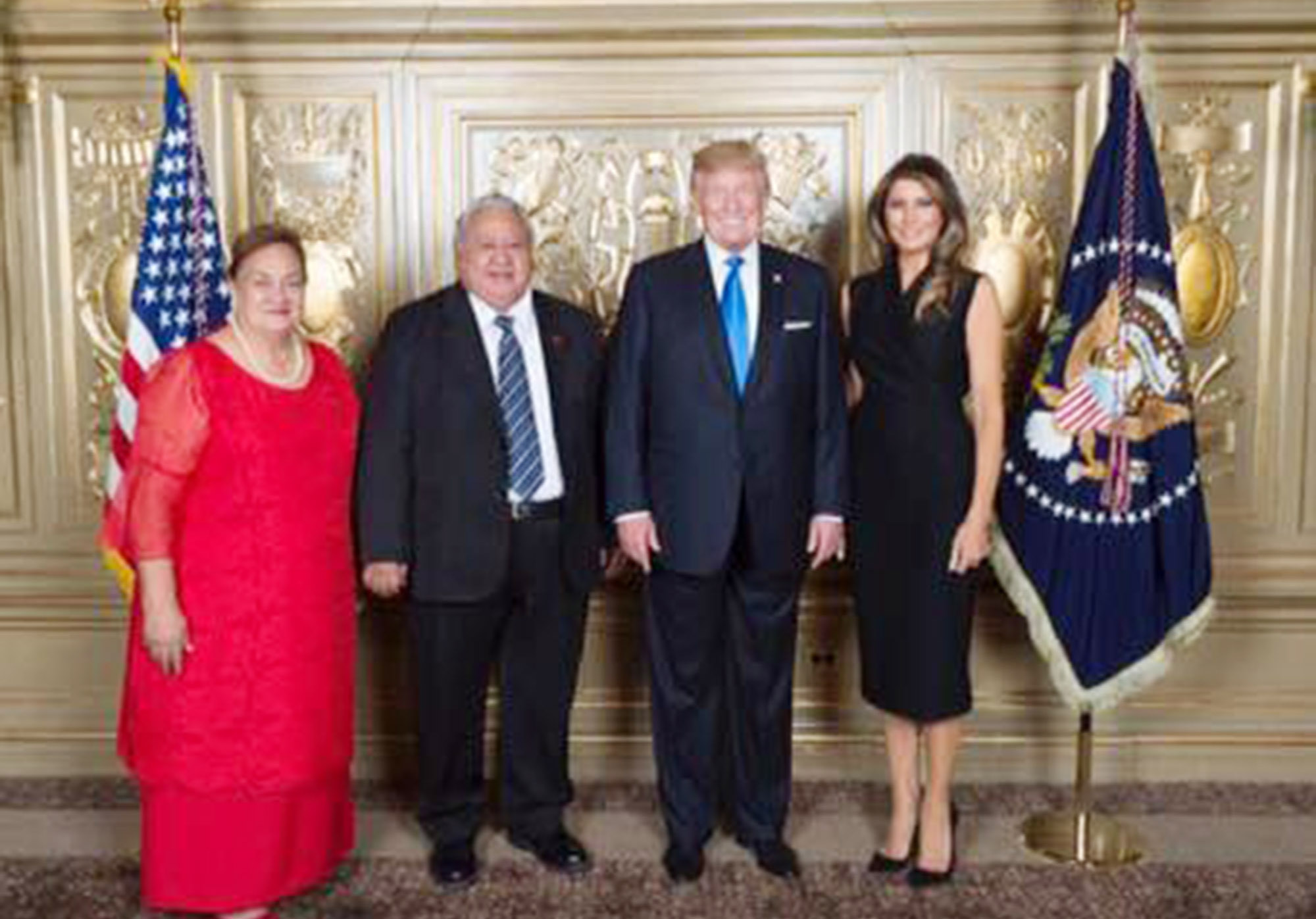 P.M. Tuilaepa meets President Trump