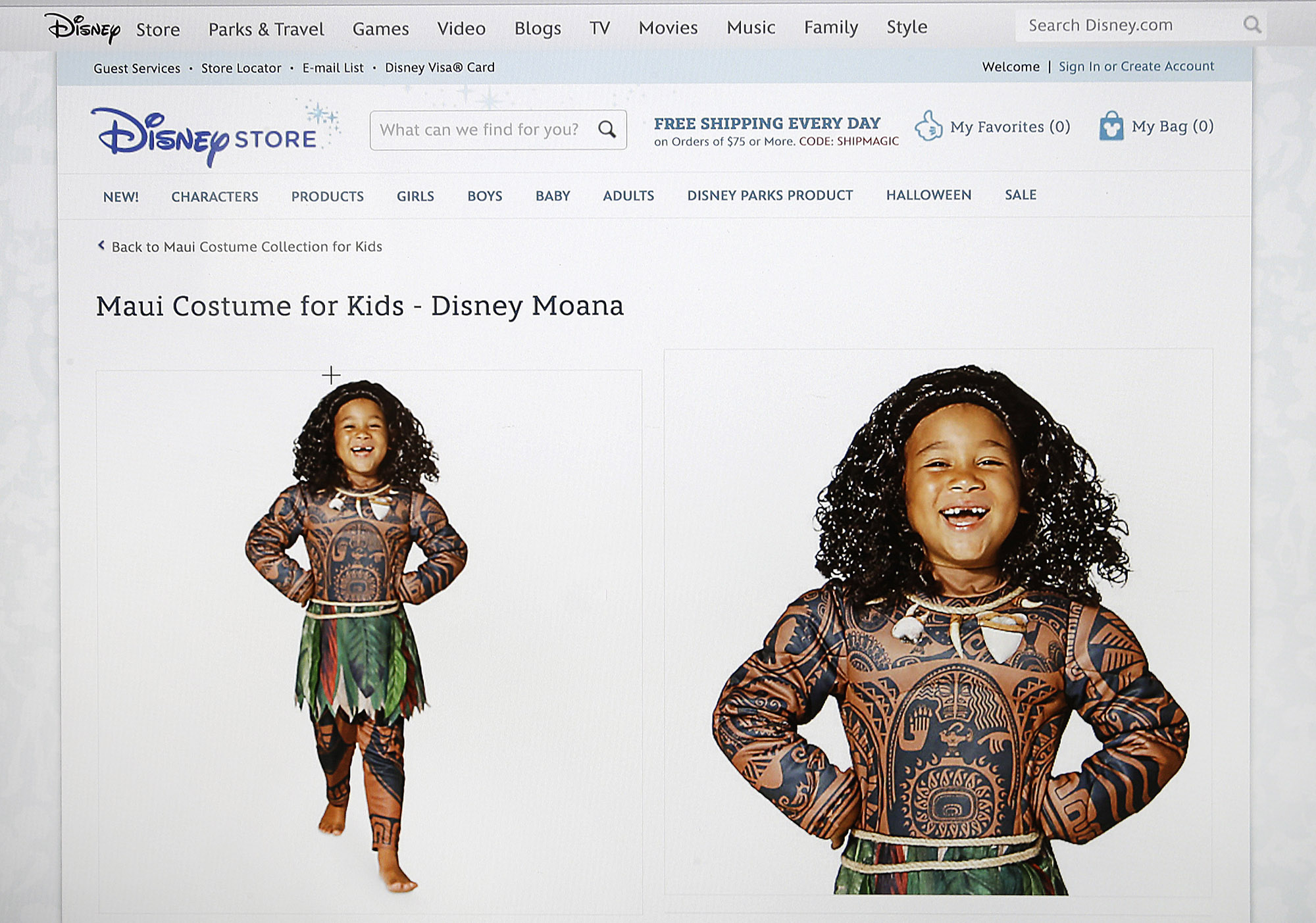Disney pulls boy's costume critics lambasted as 'Polyface'