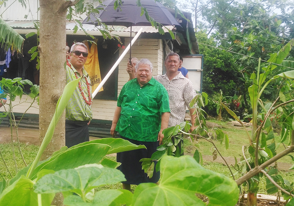 P.M. Tuilaepa spearheads site visit