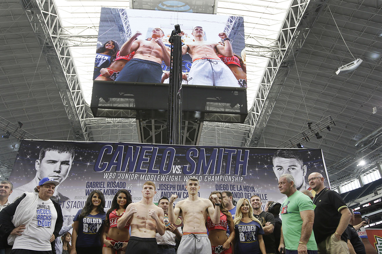 Golovkin hovers over Canelo-Smith fight in Texas