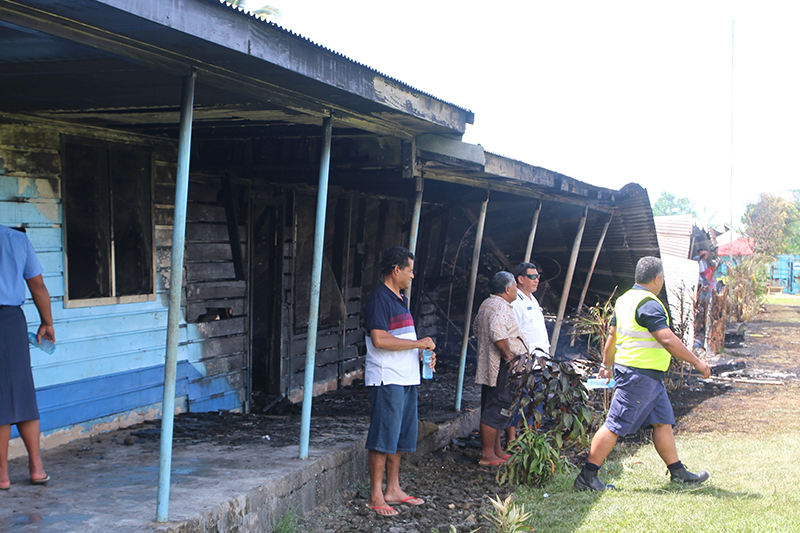 Fire demolishes Siumu school