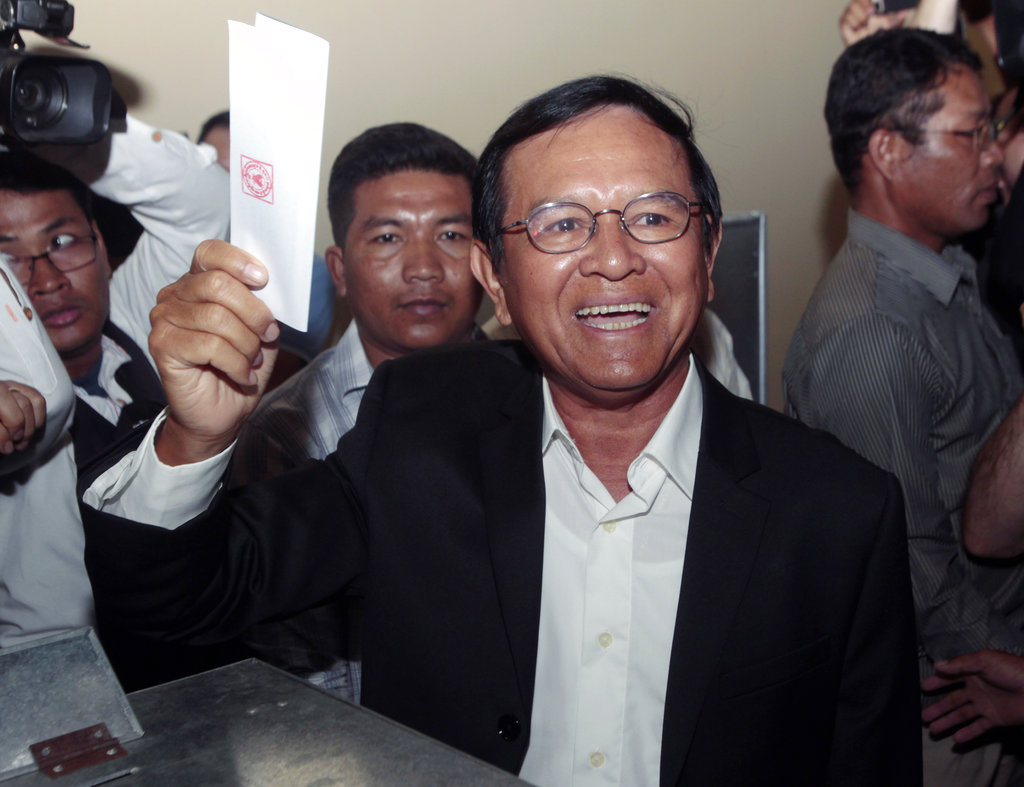 Former opposition party leader freed in Cambodia