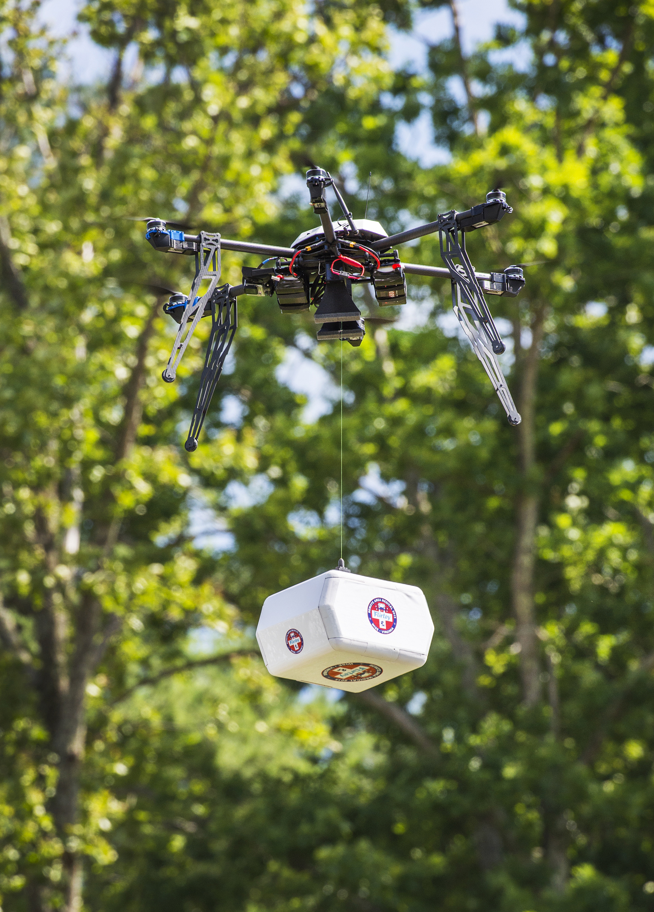 Drone makes 1st urban package delivery in US