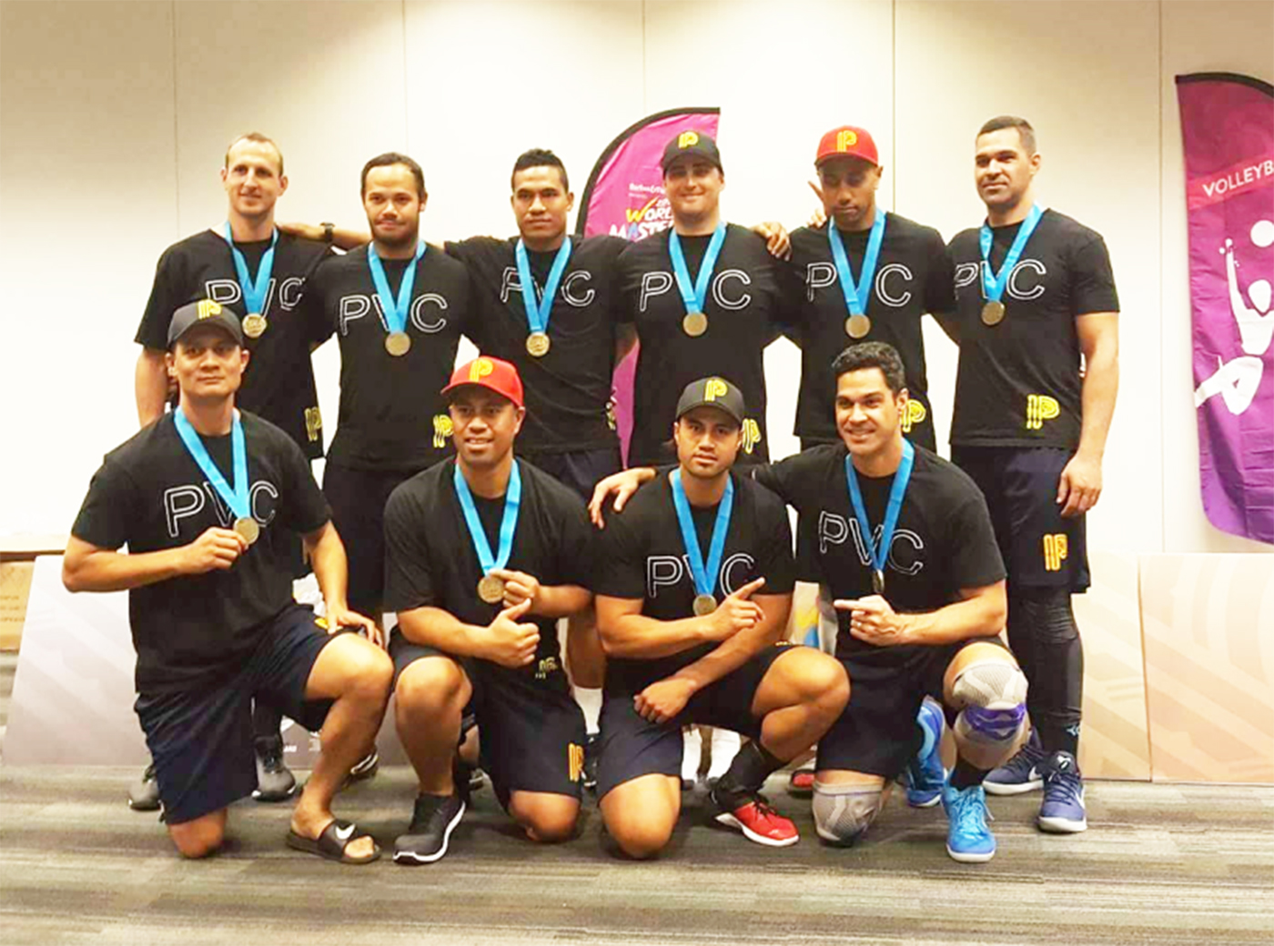 Samoan volleyball players get the Gold