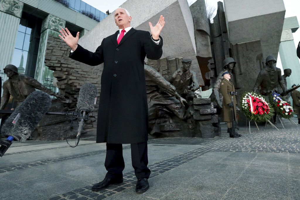 Pence urges Europe to quit Iran deal, stop busting sanctions