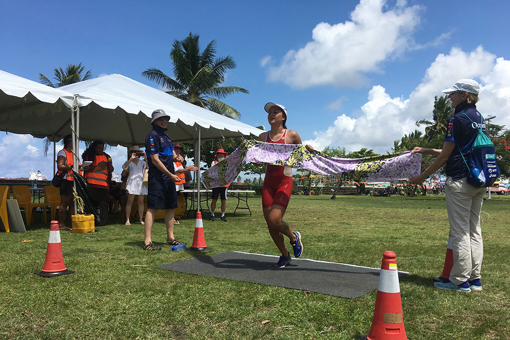 Experienced Tahitians dominate Pacific   Islands Championships triathlon
