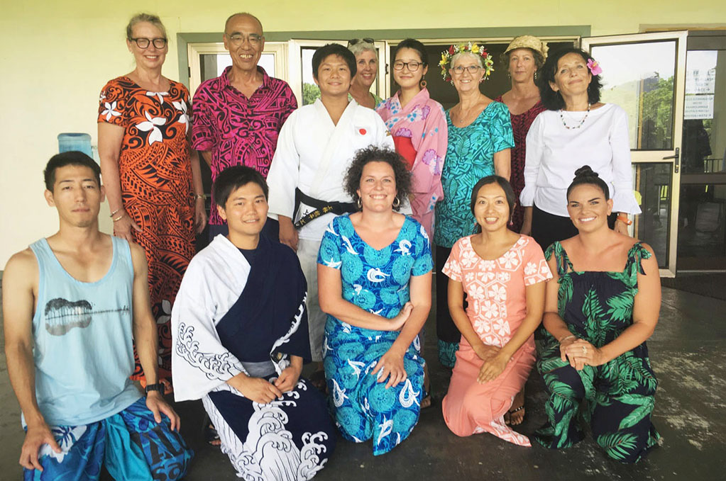 Volunteers celebrate with games, fashion parade