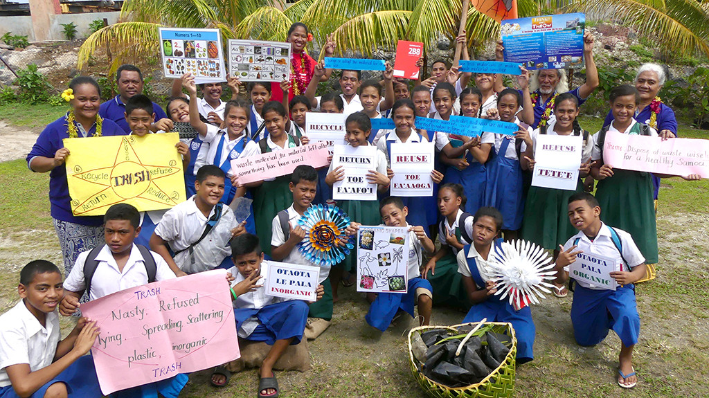 Grooming young environmental guardians at Aleipata