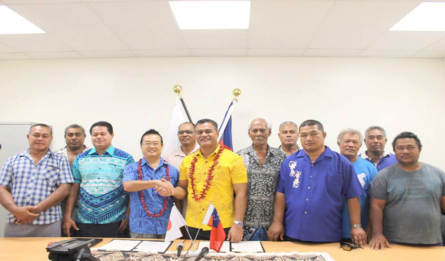 Fesoasoani Iapani mo le toe fausia o aoga i Aana