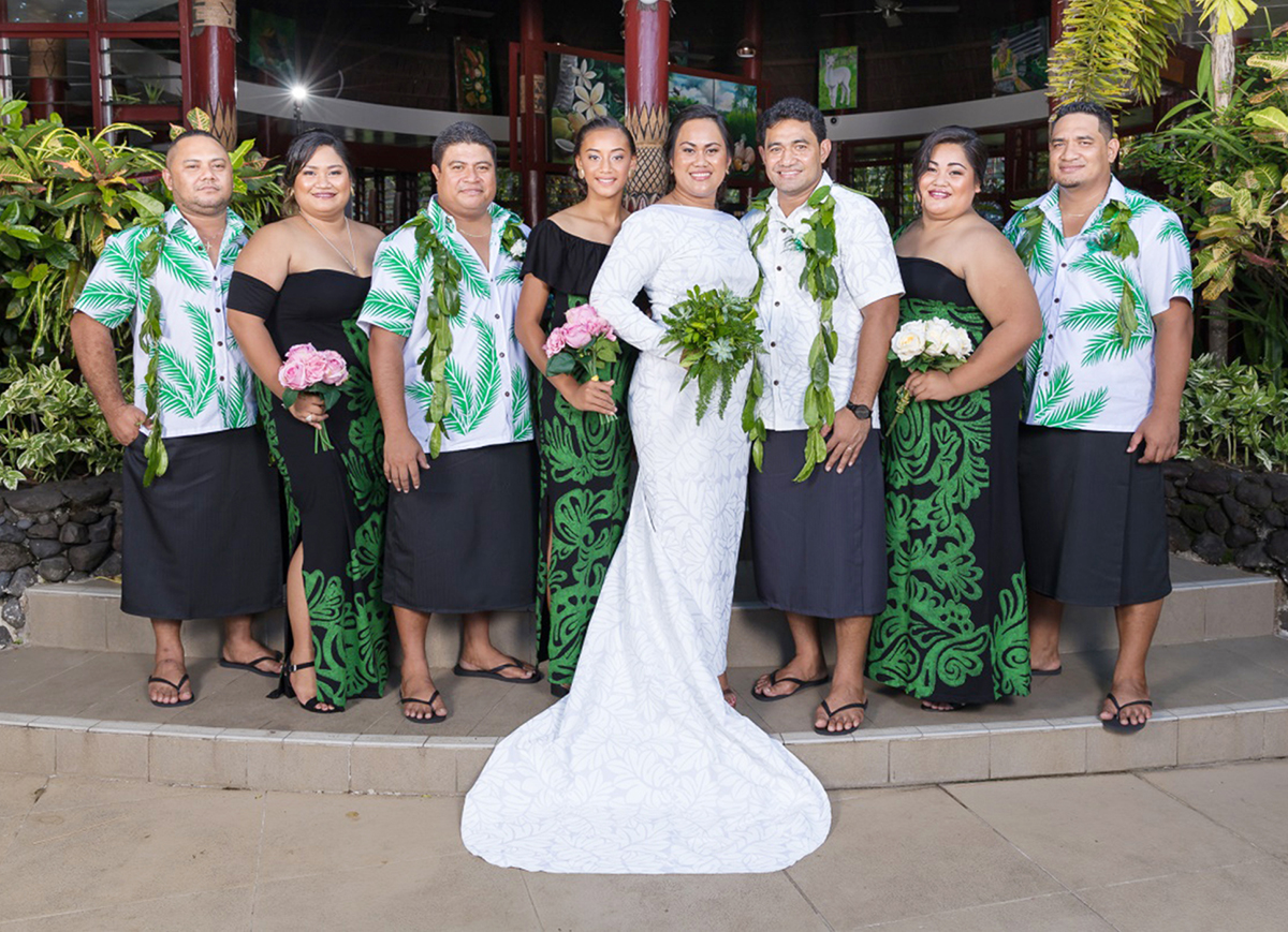 Venus and Fuimaono’s beautiful wedding