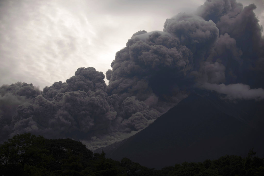 At least 7 killed, 20 hurt by erupting volcano in Guatemala