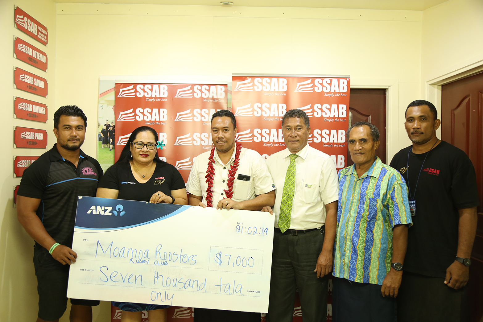 SSAB continues to support the Moamoa Roosters Sports Club