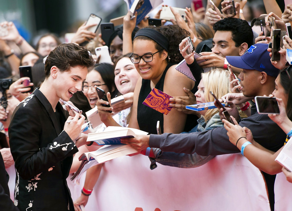 A year later, Timothee Chalamet is again turning heads