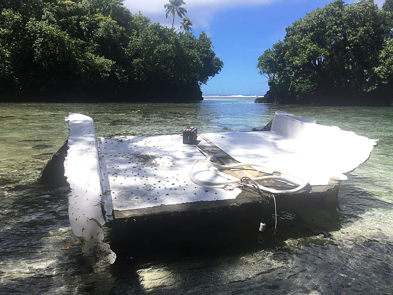 Mystery wreckage washes up on beach