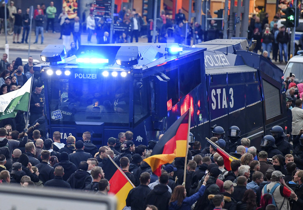 German police end march envisioned as far-right springboard