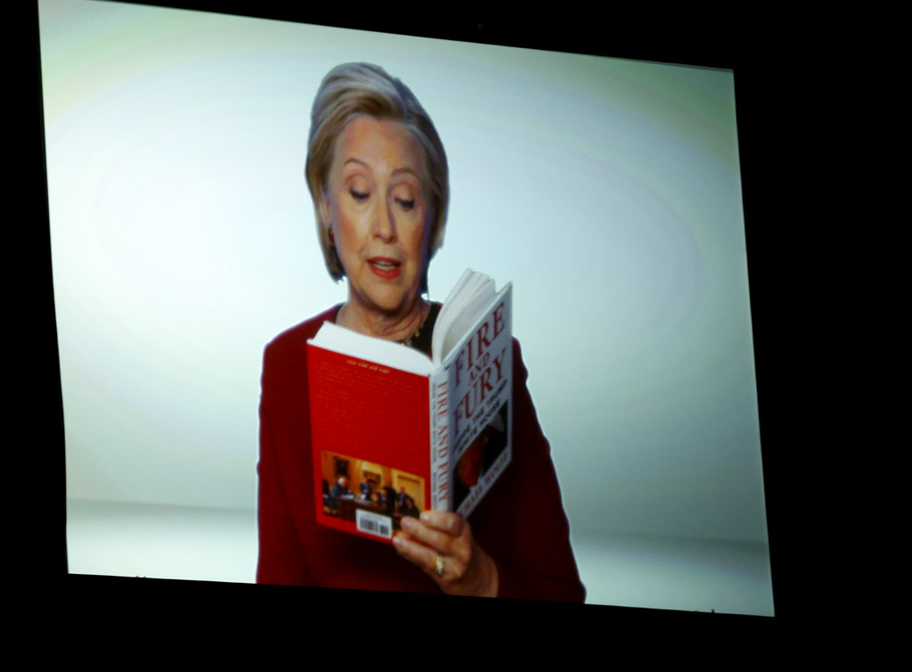 Hillary Clinton appearance among Grammys political moments