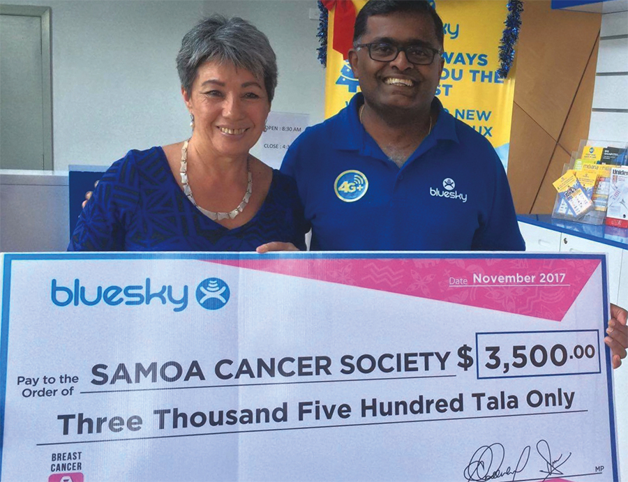 Bluesky, Cancer Society say thanks
