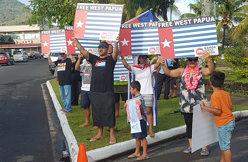 Protestors take up West Papua’s cause at Apia Forum