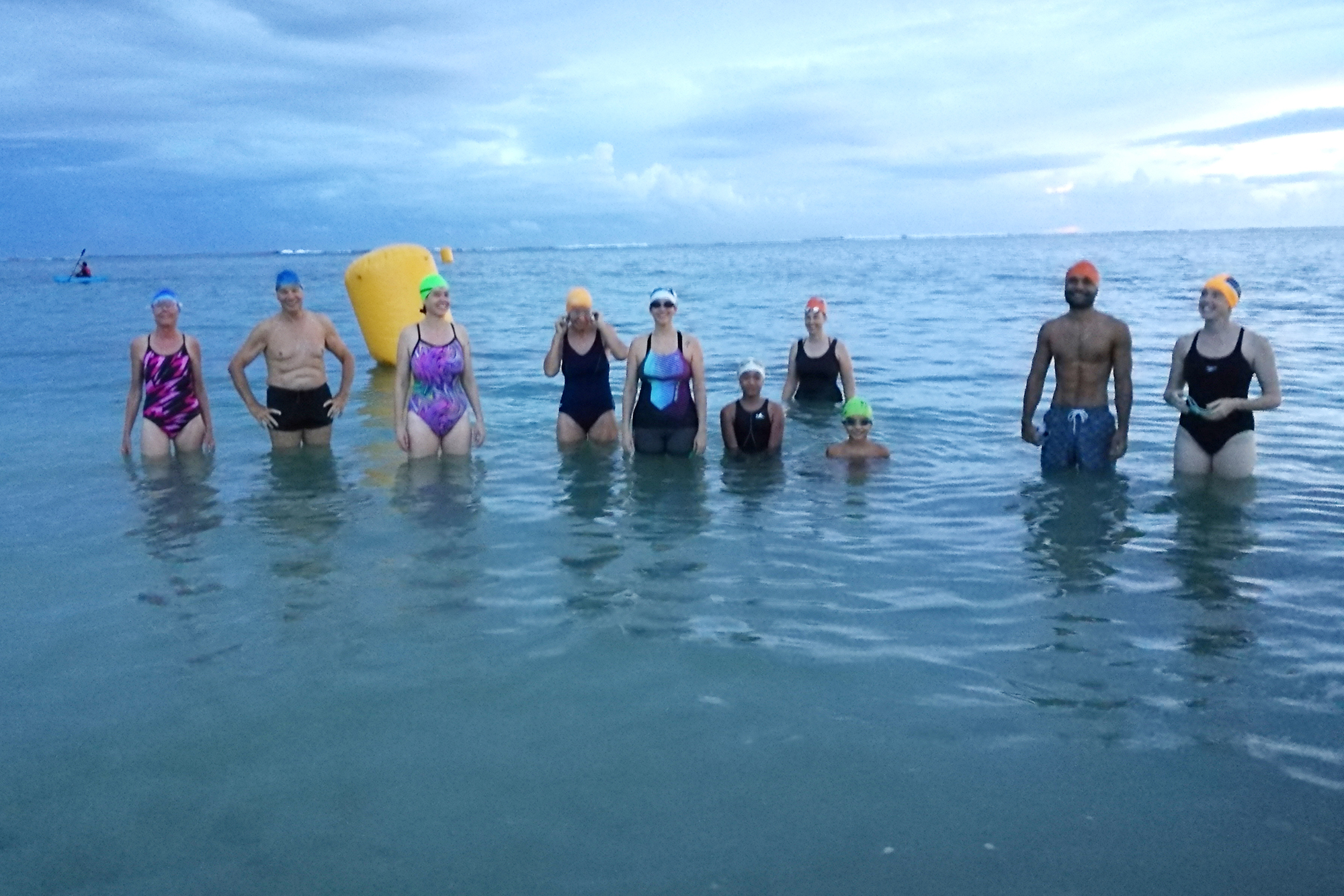 Australia Day swim  in beautiful Samoa