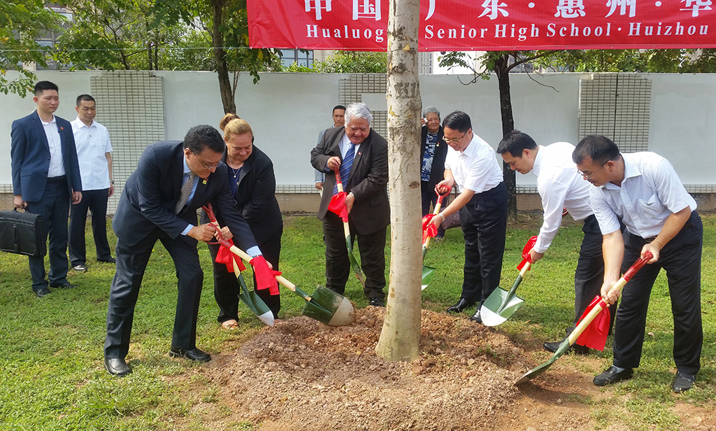 Tree planting cements China-Samoa relationship