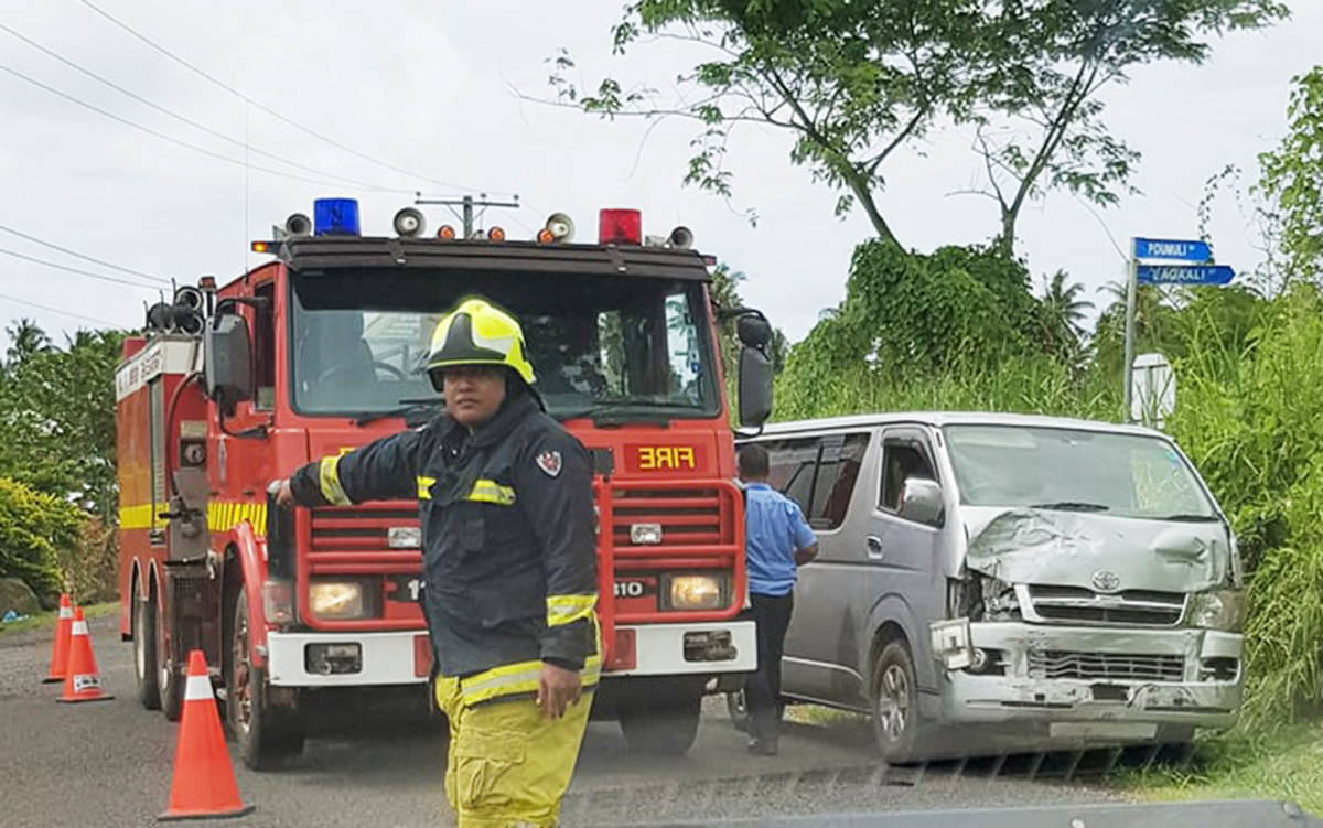 Collision at Vaitele intersection