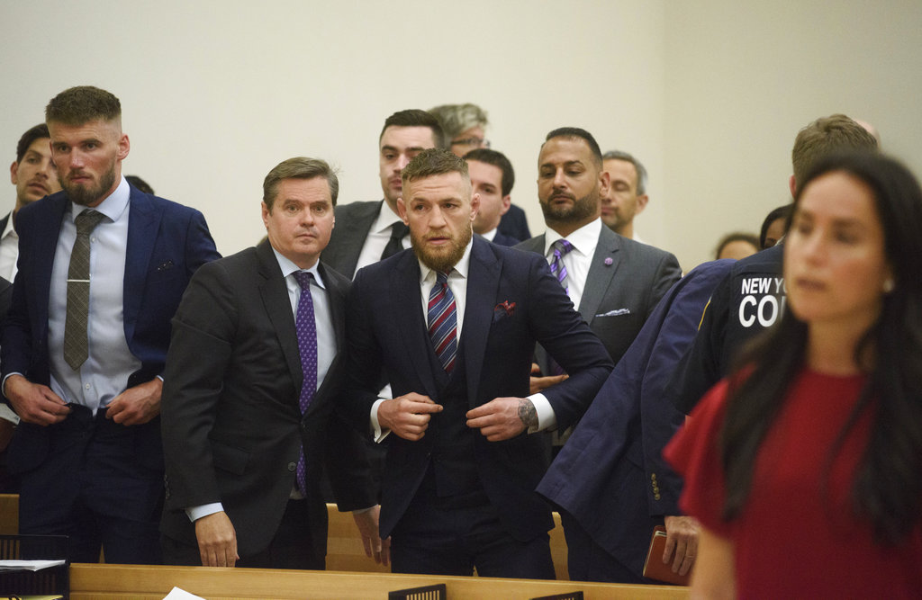MMA star Conor McGregor pleads guilty in melee case